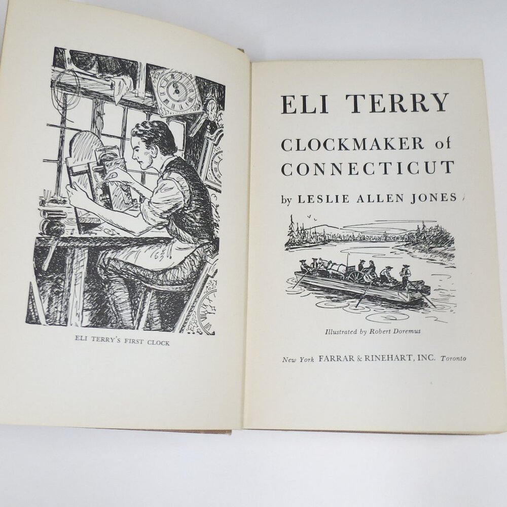 CLOCKS CT Eli Terry of Connecticut by Leslie Allen Jones 1942 HB Clockmaker